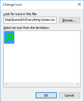 Change icon green icon